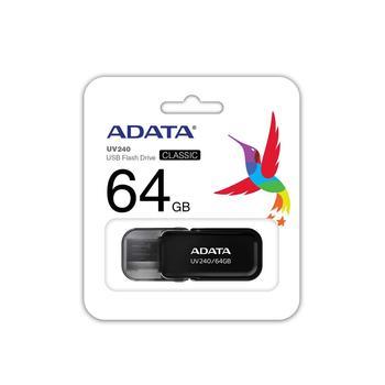 A-DATA Flash 64GB USB 2.0 UV240 Black - 2